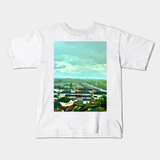 A Neighborhood in England Kids T-Shirt